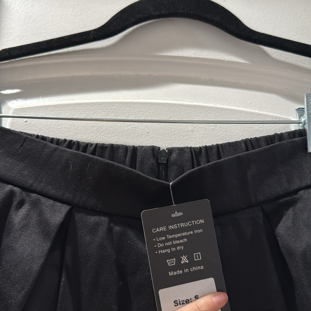 NWT Black High Waist A-Line‎ Skirt - Picture 7 of 11